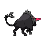 Sprite shiny traseira de Tauros (Black White)