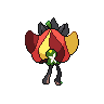Sprite shiny traseira de Ogerpon (Black White)