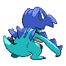 Sprite shiny traseira de Feraligatr (Black White)