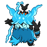 Sprite shiny traseira de Emboar (Black White)