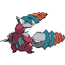 Sprite shiny traseira de Excadrill (Black White)