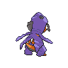 Sprite shiny traseira de Scrafty (Black White)