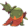 Sprite shiny traseira de Chesnaught (Black White)