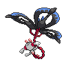 Sprite shiny traseira de Floette (Black White)