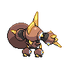 Sprite shiny traseira de Falinks (Black White)