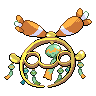 Sprite shiny traseira de Chimecho (Black White)