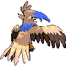 Sprite shiny traseira de Staraptor (Black White)