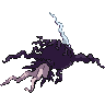 Sprite shiny traseira de Darkrai (Black White)