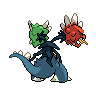 Sprite shiny traseira de Scovillain (Black White)