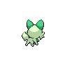Sprite shiny traseira de Sprigatito (Black White)