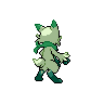 Sprite shiny traseira de Floragato (Black White)