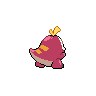Sprite shiny traseira de Fuecoco (Black White)