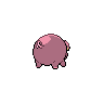 Sprite shiny traseira de Lechonk (Black White)