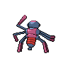 Sprite shiny traseira de Spidops (Black White)