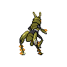 Sprite shiny traseira de Lokix (Black White)