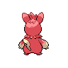 Sprite shiny traseira de Pawmot (Black White)
