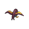 Sprite shiny traseira de Wattrel (Black White)