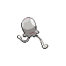 Sprite shiny traseira de Toedscool (Black White)