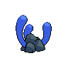 Sprite shiny traseira de Wugtrio (Black White)