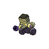 Sprite shiny traseira de Varoom (Black White)