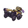 Sprite shiny traseira de Revavroom (Black White)