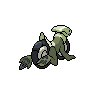 Sprite shiny traseira de Cyclizar (Black White)