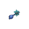 Sprite shiny traseira de Glimmet (Black White)