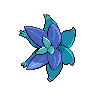 Sprite shiny traseira de Glimmora (Black White)