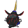 Sprite shiny traseira de Kingambit (Black White)