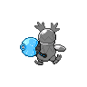 Sprite shiny traseira de Iron Bundle (Black White)