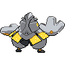Sprite shiny traseira de Iron Hands (Black White)
