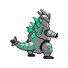 Sprite shiny traseira de Iron Thorns (Black White)