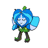 Sprite shiny de Ogerpon (Black White)