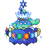 Sprite shiny de Terapagos (Black White)