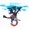 Sprite shiny de Greninja (Black White)