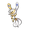 Sprite shiny de Meowstic (Black White)