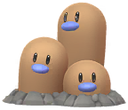Shiny Dugtrio