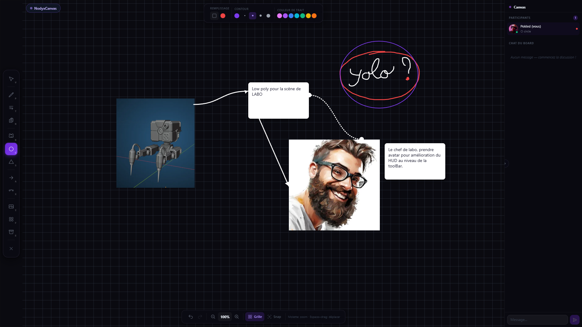 NodyxCanvas, collaborative whiteboard