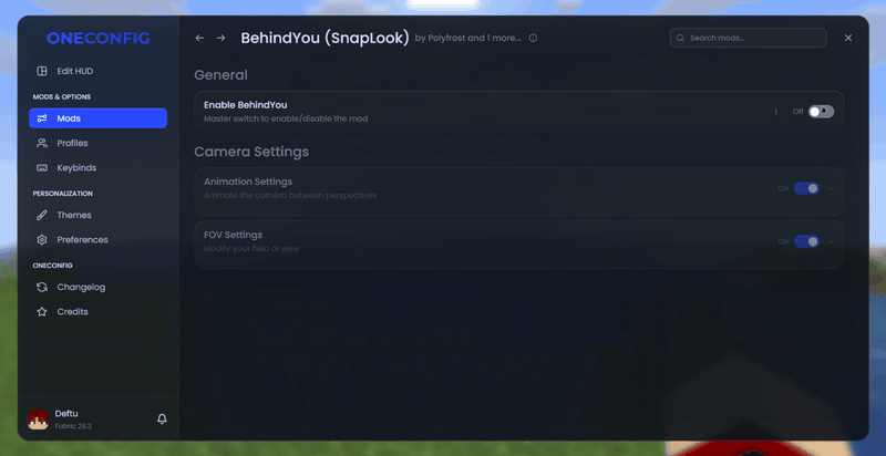 Settings