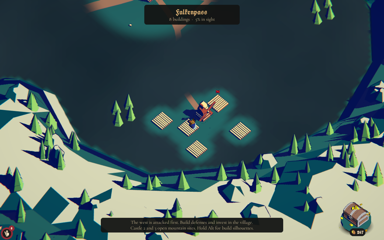Native Falkenpass capture showing living buildings revealing nearby terrain