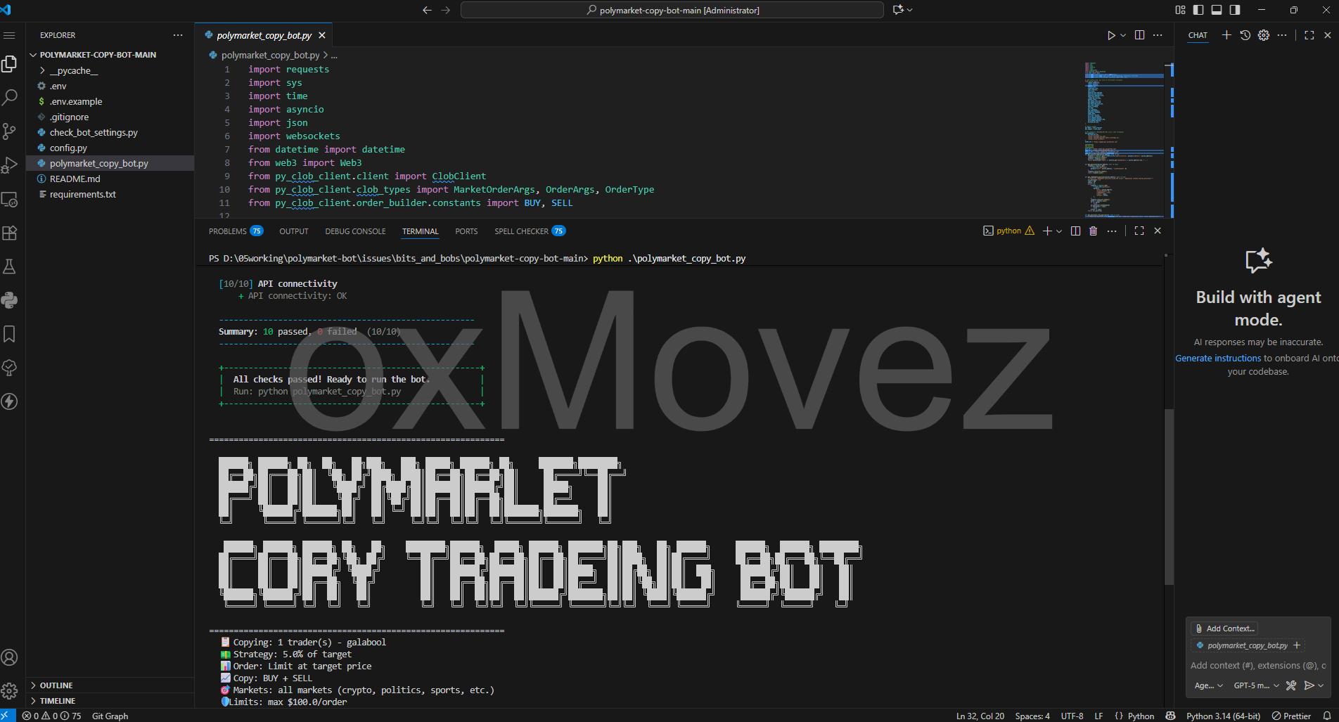 Copy bot config