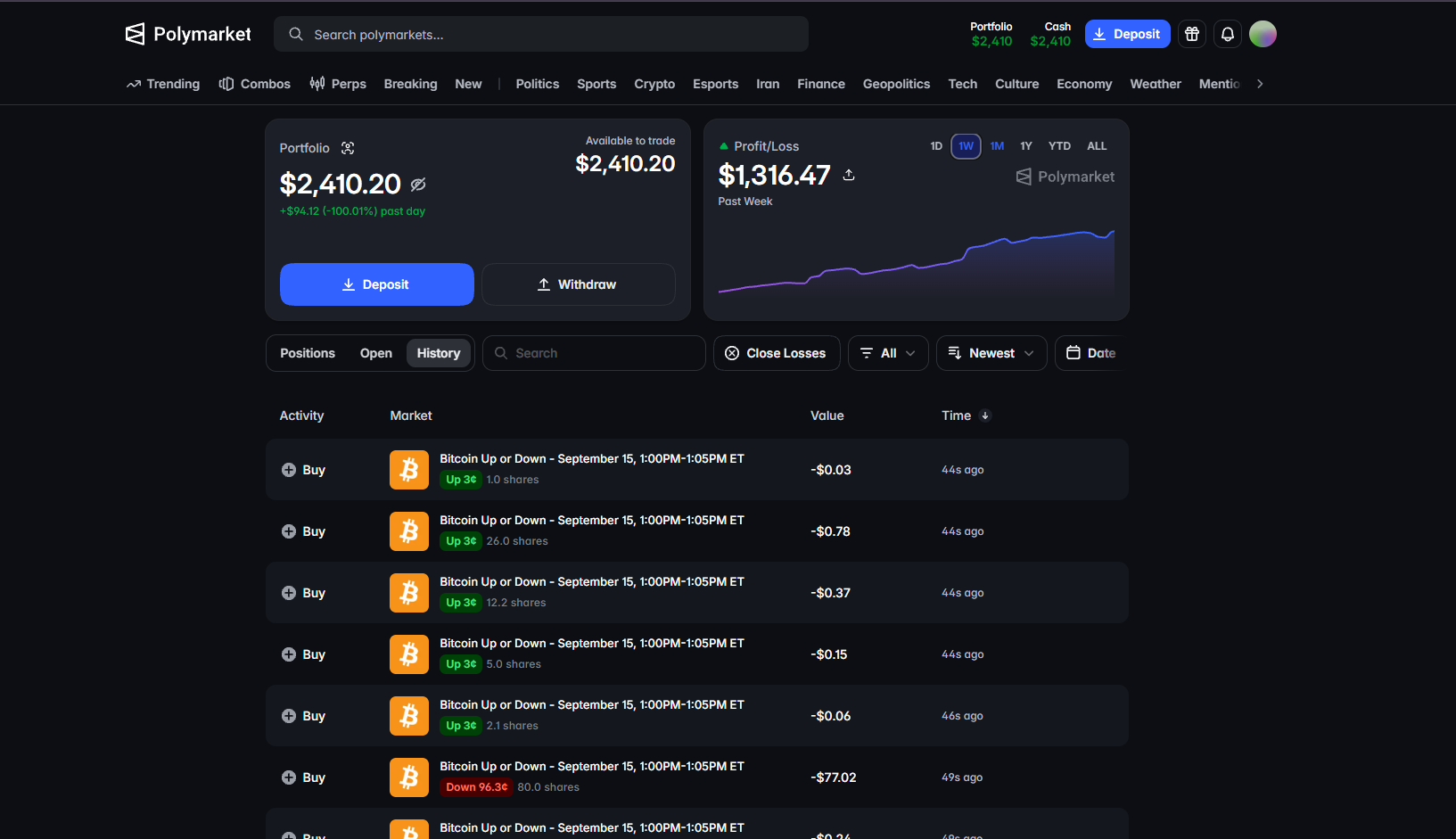 PolyTutor @jhjhjhjhjh public Polymarket profile
