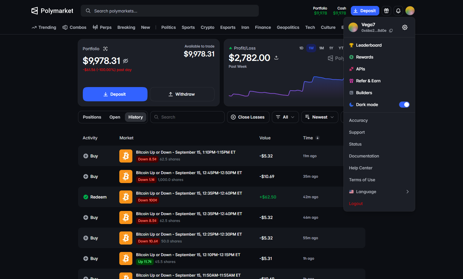 PolyTutor @vega7 trading history