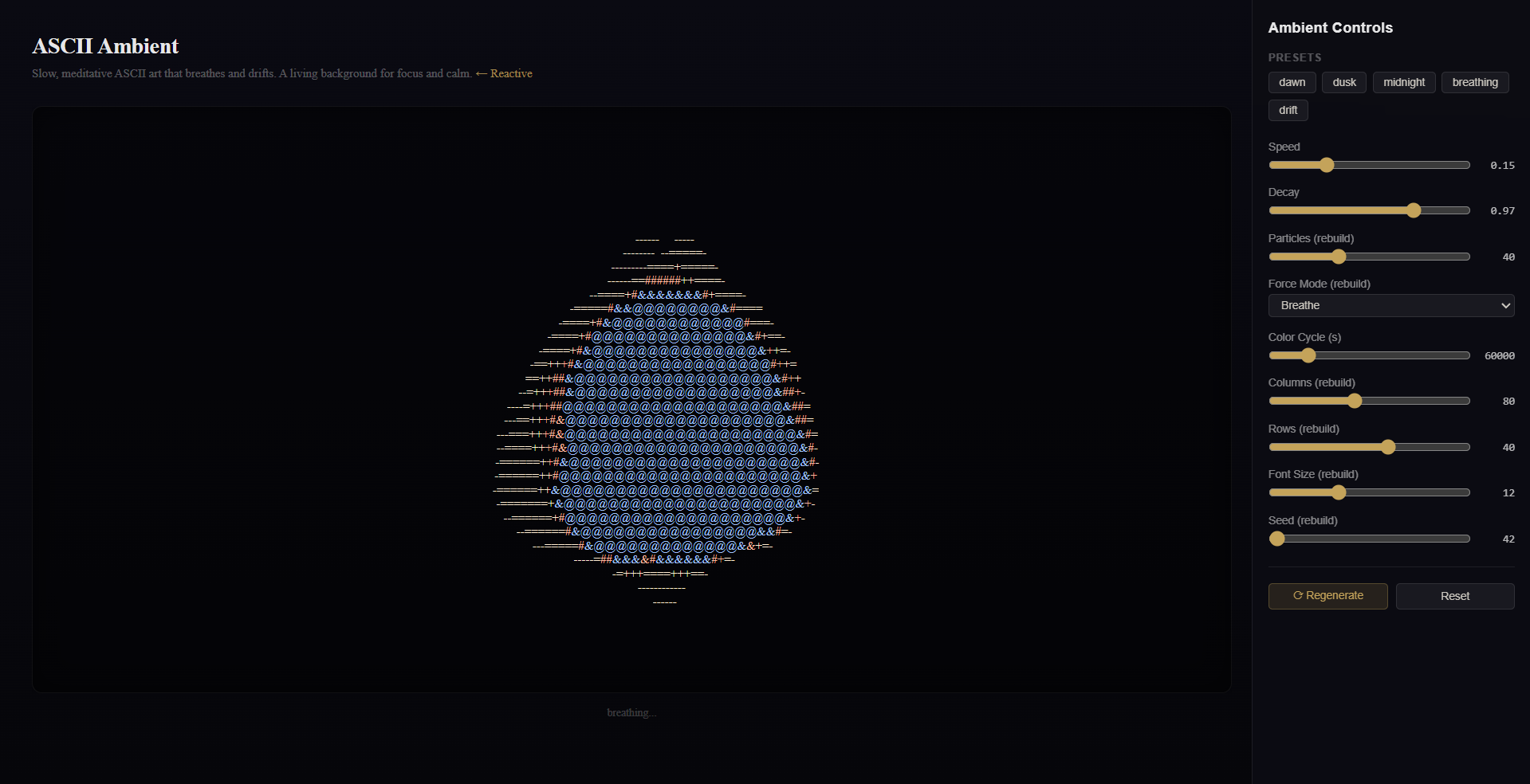 ASCII Ambient