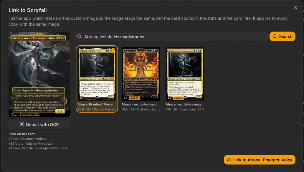 Link a single card