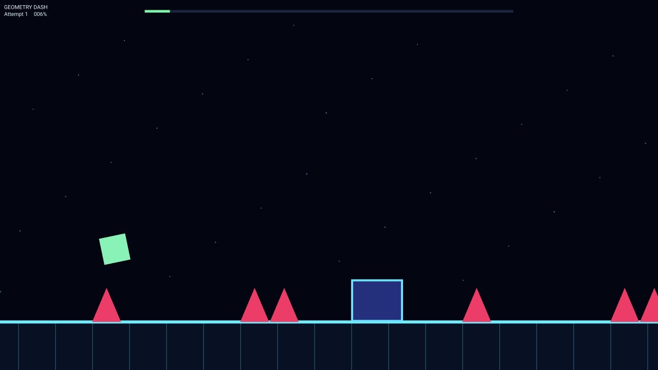 Geometry dash WebGPU game
