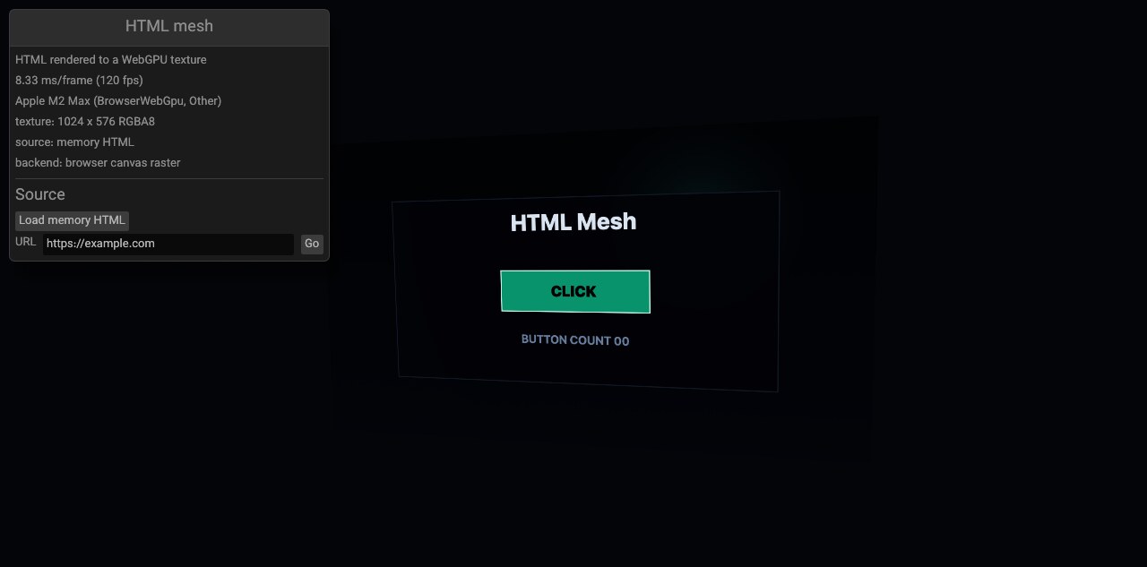 HTML mesh