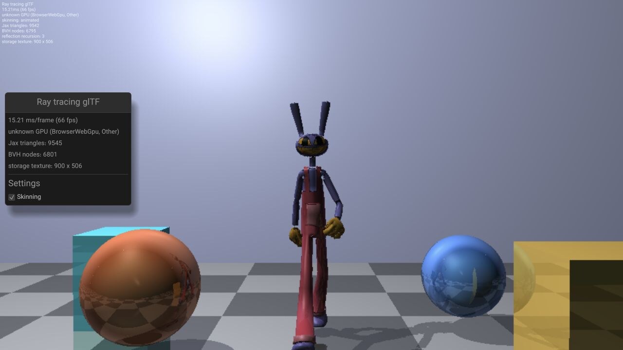 Ray tracing glTF