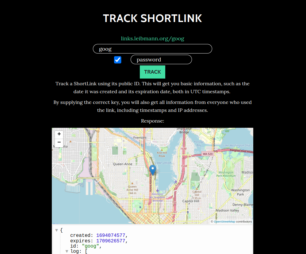 An image of link tracking