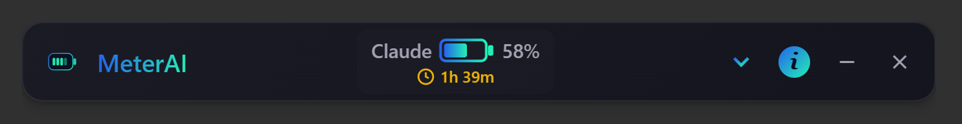 MeterAI Desktop - Collapsed